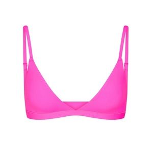Neon pink skims fits everybody triangle bralette